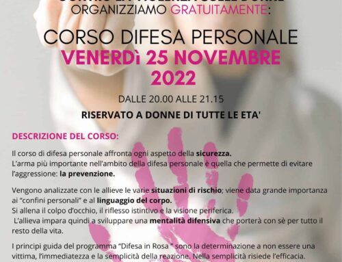 DIFESA PERSONALE 25 NOVEMBRE